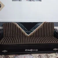 مبلمان ۷نفره تخت شو  کارکرده تمیز