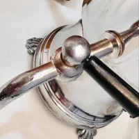 سماور برقی قدیمی برنجی|سماور، چای‌ساز، قهوه‌ساز|مرند, |دیوار