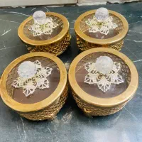 قندان طرح سنتی طلایی