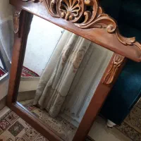 آینه تک قدیمی چوب