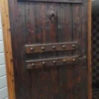 درب ورودی تمام چوب طرح سنتی|مصالح و تجهیزات ساختمان|بندر انزلی, شالیور|دیوار