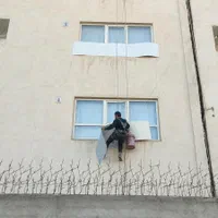 پیچ ورولپلاک سنگ نورپردازی طناب درز وتوری داربست|خدمات پیشه و مهارت|نیشابور, شهرک فرهنگیان|دیوار