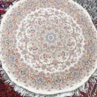 فرش دایره  خطیبی (۲×۲)رنج ۵۰  ابریشم|فرش|تبریز, |دیوار