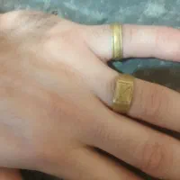 دو انگشتر طلا روس اصل و بسیار قدیمی و زیبا