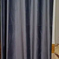 پرده مخمل پانچ طوسی