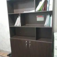 کتابخانه جنس ام دی اف رنگ قهوه ای سوخته|کتابخانه، شلف، قفسه‌های دیواری|قرچک, میرزائی شمالی|دیوار