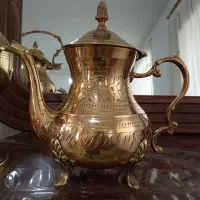 قوری خارجی قلم دست و آفتابه لگن مس