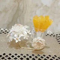 جا نباتی و گل کنار سینی