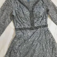 لباس مجلی بلند مروارید دوزی