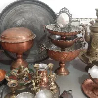 ظروف مسی و برنجی  قدیمی