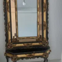 آینه قدی با میزو ساعت رومیزی
