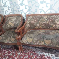 مبل آنتیک چوب راش نیم ست قدیمی