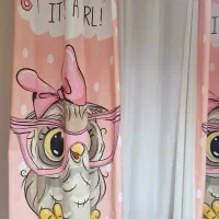 پرده جغد دختر|پرده، رانر، رومیزی|تهران, افسریه جنوبی|دیوار