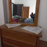 سرویس خواب تخت دوتا کمد لباس میز آرایش