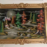 تابلو مخمل ،۱متر ×۱/۴۰ با قاب جنس چوب