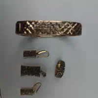 نیم ست ودستبندطلاروس