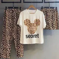 ست سه تیکه تیشرت شلوارشلوارک خوشگل|لباس|گرگان, |دیوار