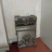 جا دستمال وسطل سیلور