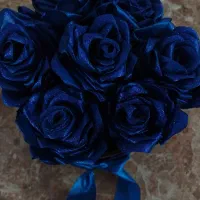 گل آبی اکلیلی|گل مصنوعی|سنندج, |دیوار