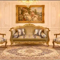 مبل کلاسیک غذاخوری کریستال ویترین دکوری جهیزیه نو