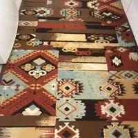 قالی نخ ابریشم گل برجسته