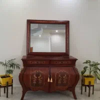 آینه کنسول معرق چوبی کد A3(اقساطی)