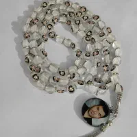 تسبیح عکس و خون و مو رزینی