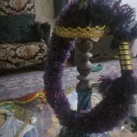 سه عدد قلیان چوبی، سالم.