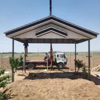 اجرای سازه سبک آلاچیق سردرب تاج