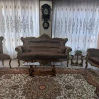 مبل استیل ۹ نفره به همراه میزناهارخوری ۸ نفره