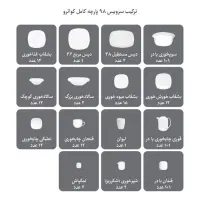 سرویس آکبند۹۸پارچه۱۲ نفره چینی زرین.لعاب طلا۲۴عیار|ظروف سرو و پذیرایی|تهران, تهران پارس|دیوار