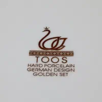 بشقاب چینی دور طلایی|ظروف سرو و پذیرایی|اصفهان, لاله|دیوار