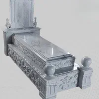 سنگ مزار طرح سلطنتی سفید کد 013