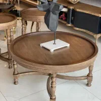 جلو مبلی ابزاری فرانسوی گرد پایه خراطی|مبلمان خانگی و میز عسلی|چهاردانگه (تهران), |دیوار