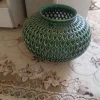 دو عدد گلدان سفالی وشیشه ای|صنایع دستی و سایر لوازم تزئینی|مشهد, موسوی قوچانی|دیوار