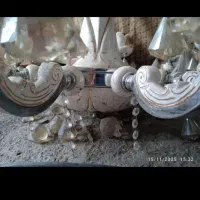 ۲عدد لوستر برنزو مخلوطی از برنز وچینی اصل|لوستر و چراغ آویز|ارومیه, |دیوار