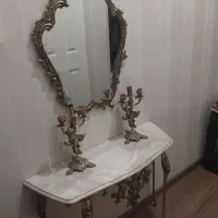 آینه وکنسول وشمعدان برنزی