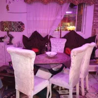 میزناهارخوری سفیدجنس  پارچه مخمل