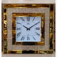 ساعت دیواری تیسوت مربع آینه ای قطر 60
