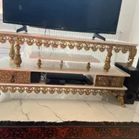 ست میز تلویزیون و اینه کنسول (بوفه)برنز