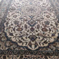 فرش نو دستبافت نایینی ابریشم و کرک دست بافت|فرش|لنجان, |دیوار