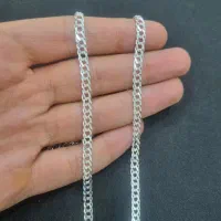 زنجیر نقره مردانه ترک کارتیه دوبل عیار ۹۲۵(گردنبند