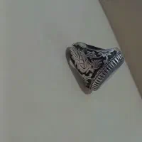 انگشتر شجر نقره سیاه قلم