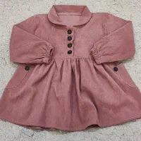 پیراهن مخمل کبریتی سایز۴۰مناسب یک سالو نیم تا۳سال|کفش و لباس بچه|مشهد, آبکوه|دیوار