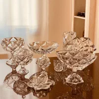 سرویس کریستال 45 پارچه|ظروف سرو و پذیرایی|مشهد, زمرد|دیوار