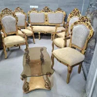 مبل استیل طلایی