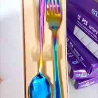 قاشق و چنگال هفت رنگ