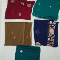 پارچه حریر رنگی
