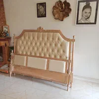 تخت خواب چوبی دو نفره ونوجوان ست کامل|تخت و سرویس خواب|پردیس, سیاه سنگ|دیوار