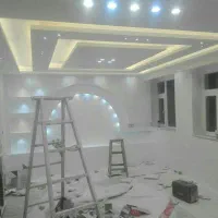 پرده کناف کاغذدیواری پارکت اینه کاری کابینت...|خدمات پیشه و مهارت|سهند, |دیوار